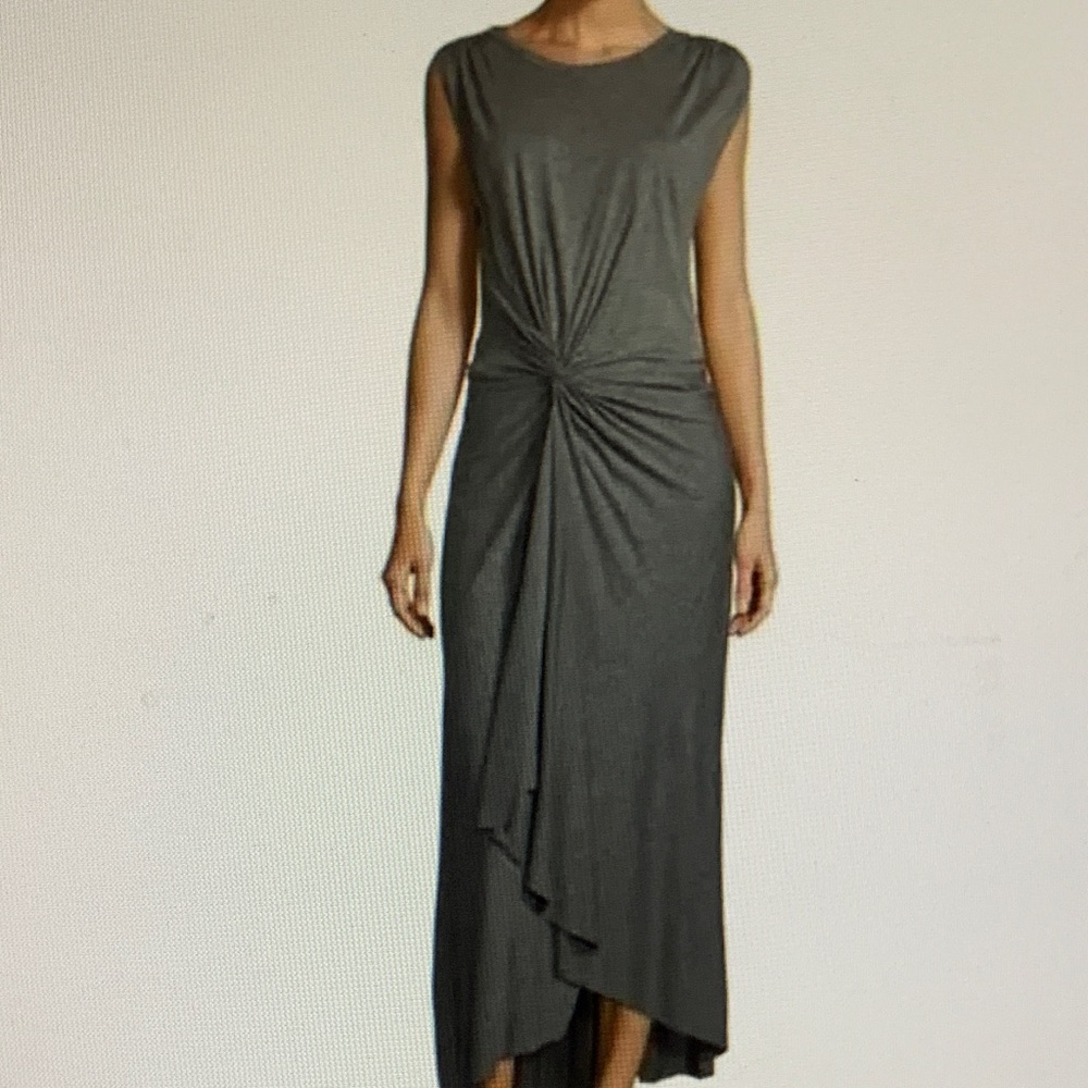 A.L.C. Gray Sleeveless High Low Dress